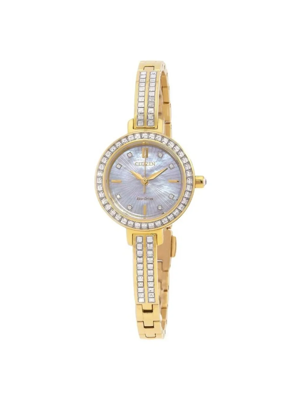 NWT Citizen Silhouette Crystal Eco-Drive Ladies Watch